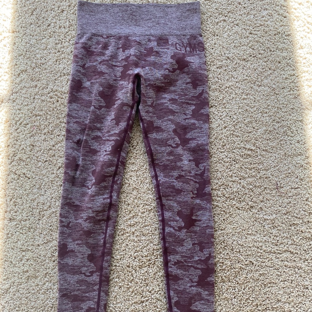 Gymshark Berry Camo Leggings
